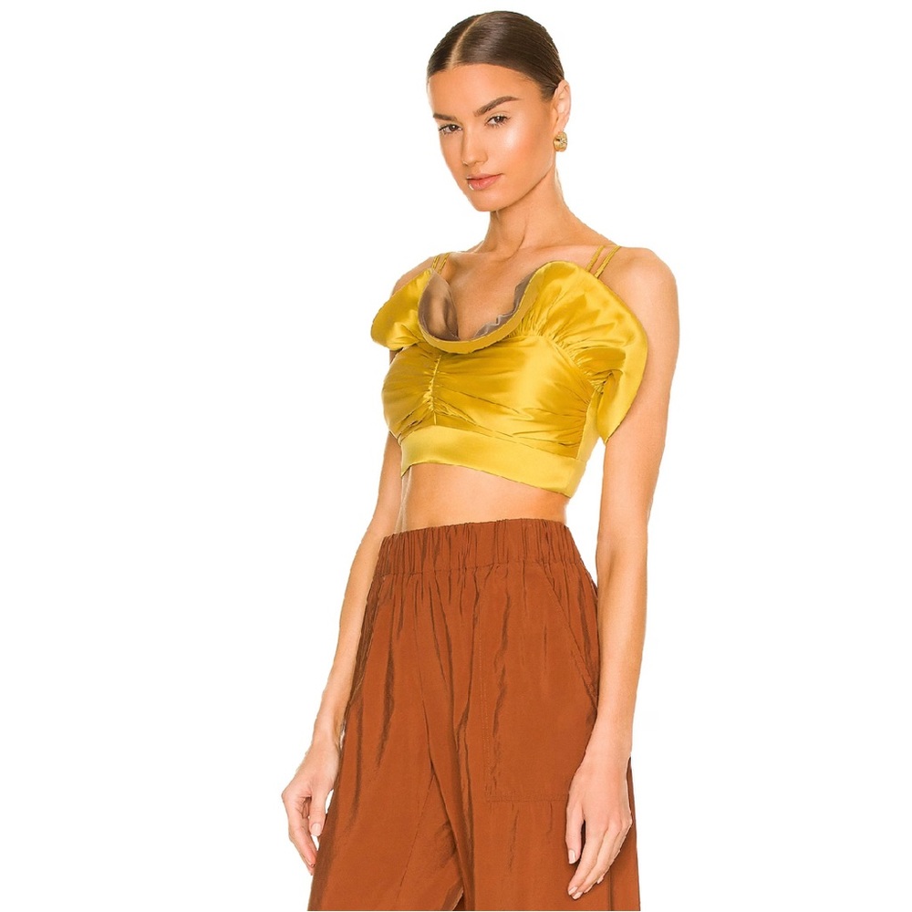 nwt SILVIA TCHERASSI Doriana Top in Marigold | Size XS - Picture 3 of 6